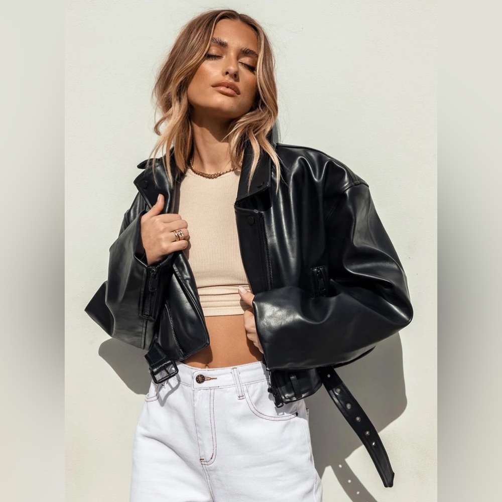 Princess Polly Staten Island Jacket (Black - XS)